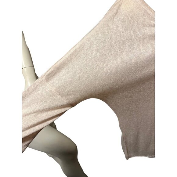 NWT nostalgia dolman sleeve poleyester blouse pink vneck top - Picture 6 of 8